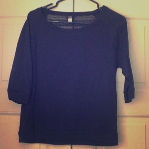 Blue boutique 3/4 length sleeve top